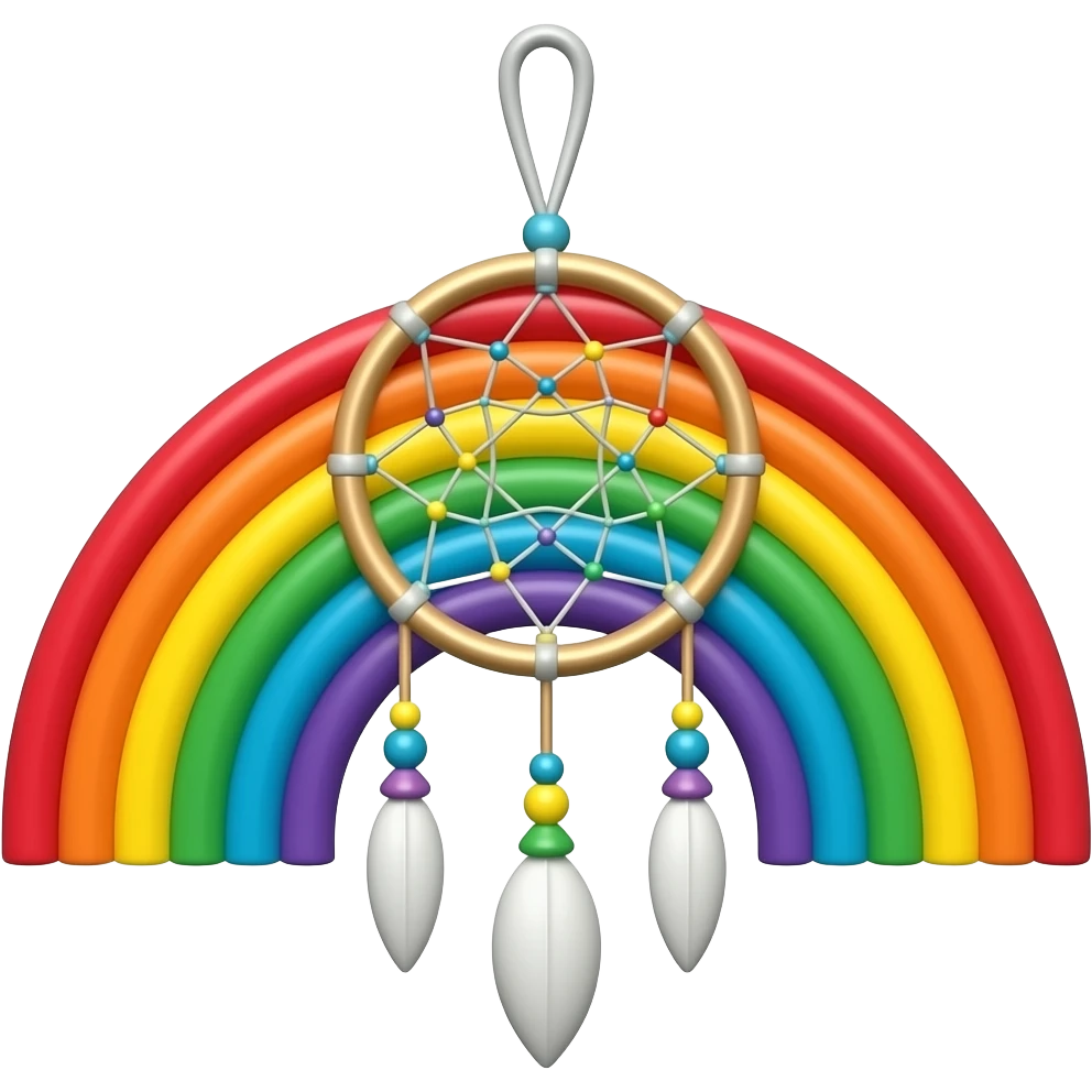 Rainbow dreamcatcher emoji