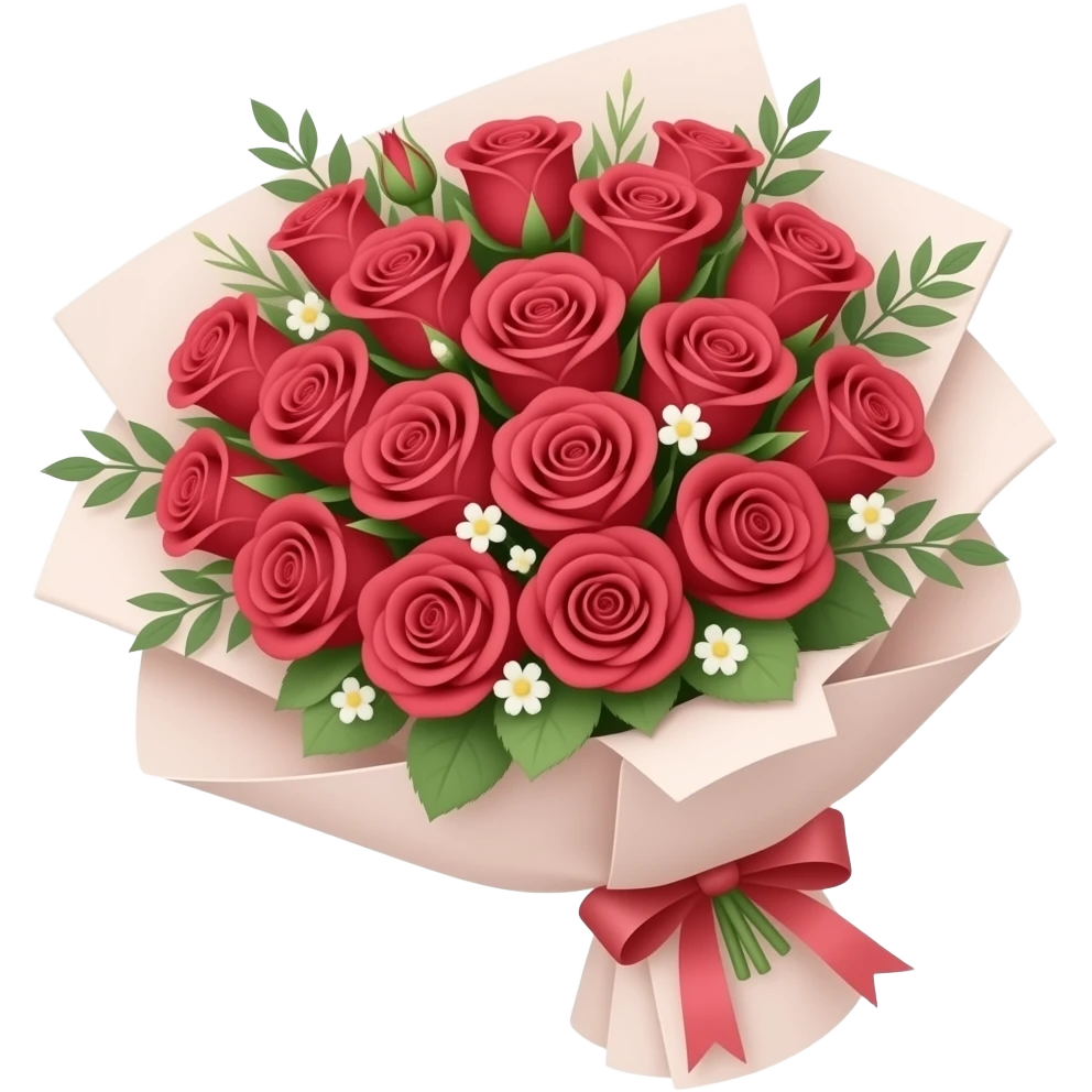 Rose bouquet emoji