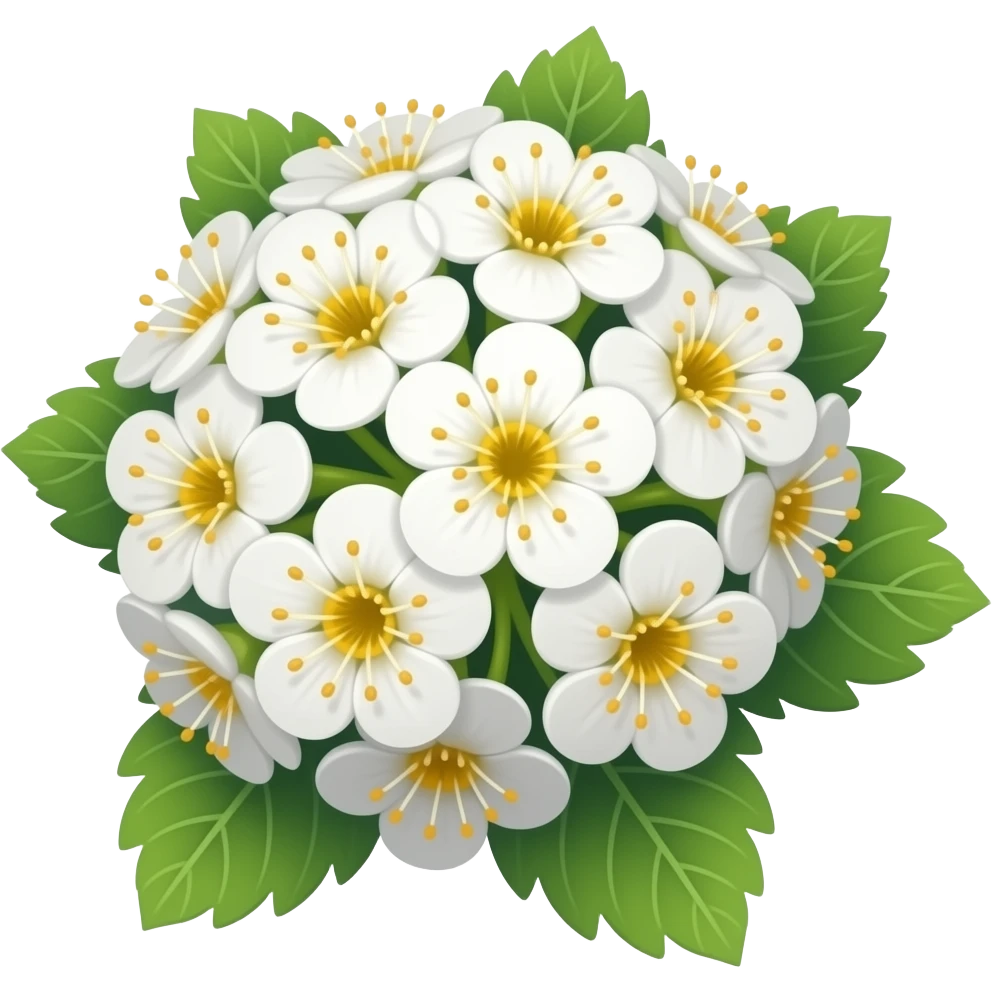 нарисуй цветок спирея emoji