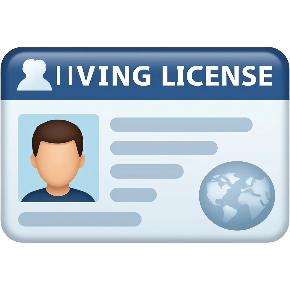 licencia de conducir emoji