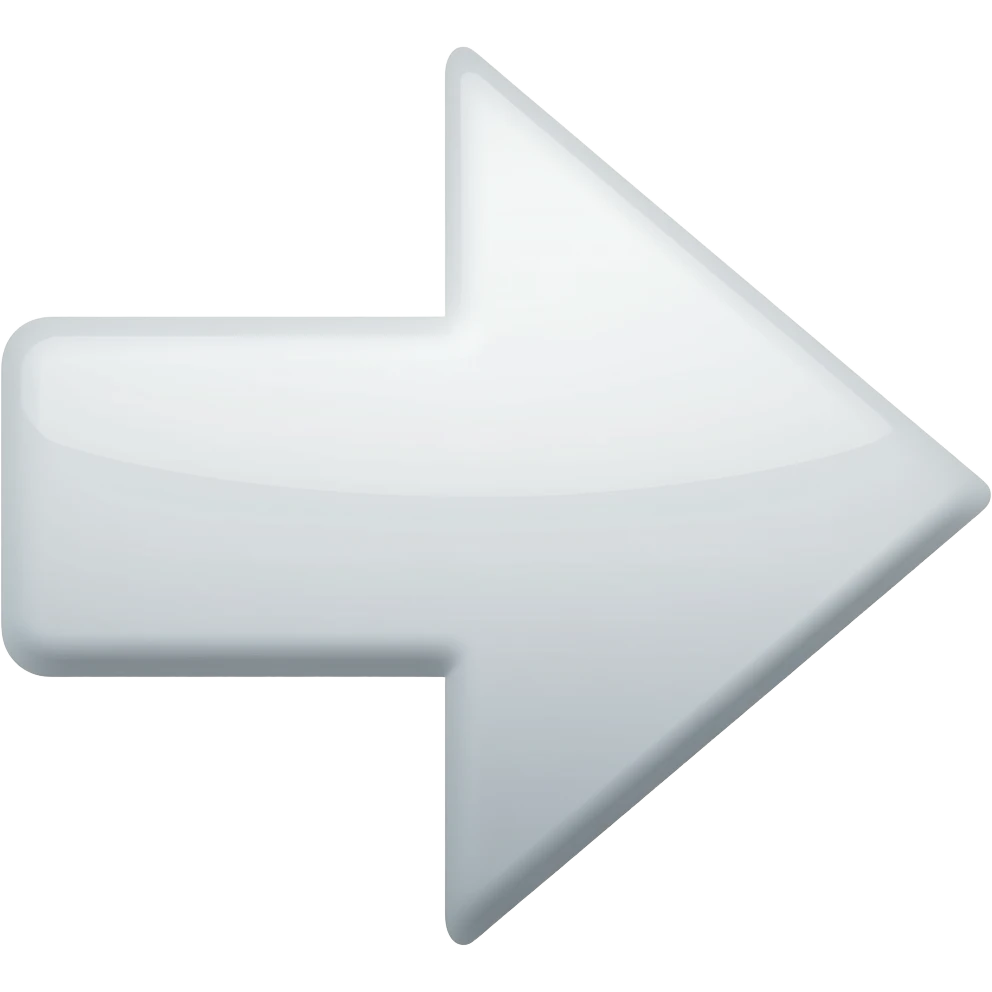 flecha blanca emoji