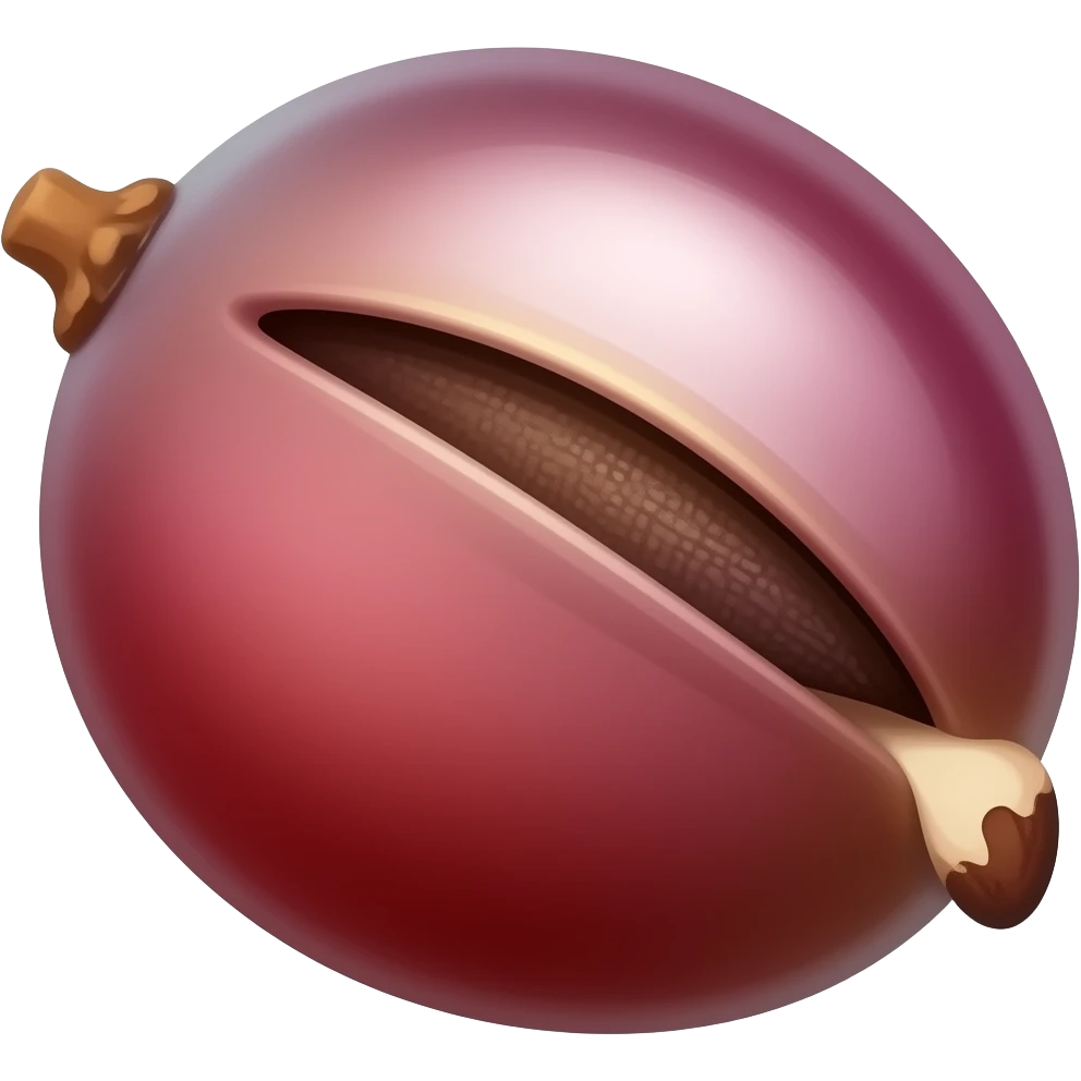 Una semilla de una uva emoji