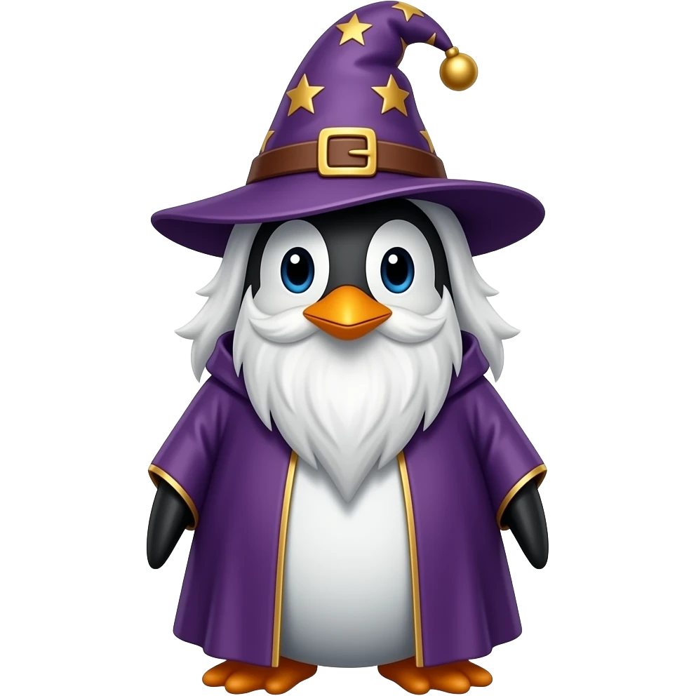 Penguin Wizard emoji