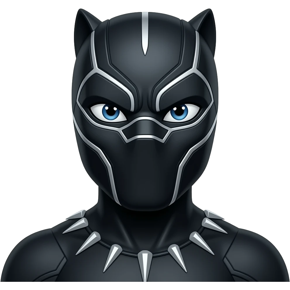 Create an emoji of black panther superhero emoji