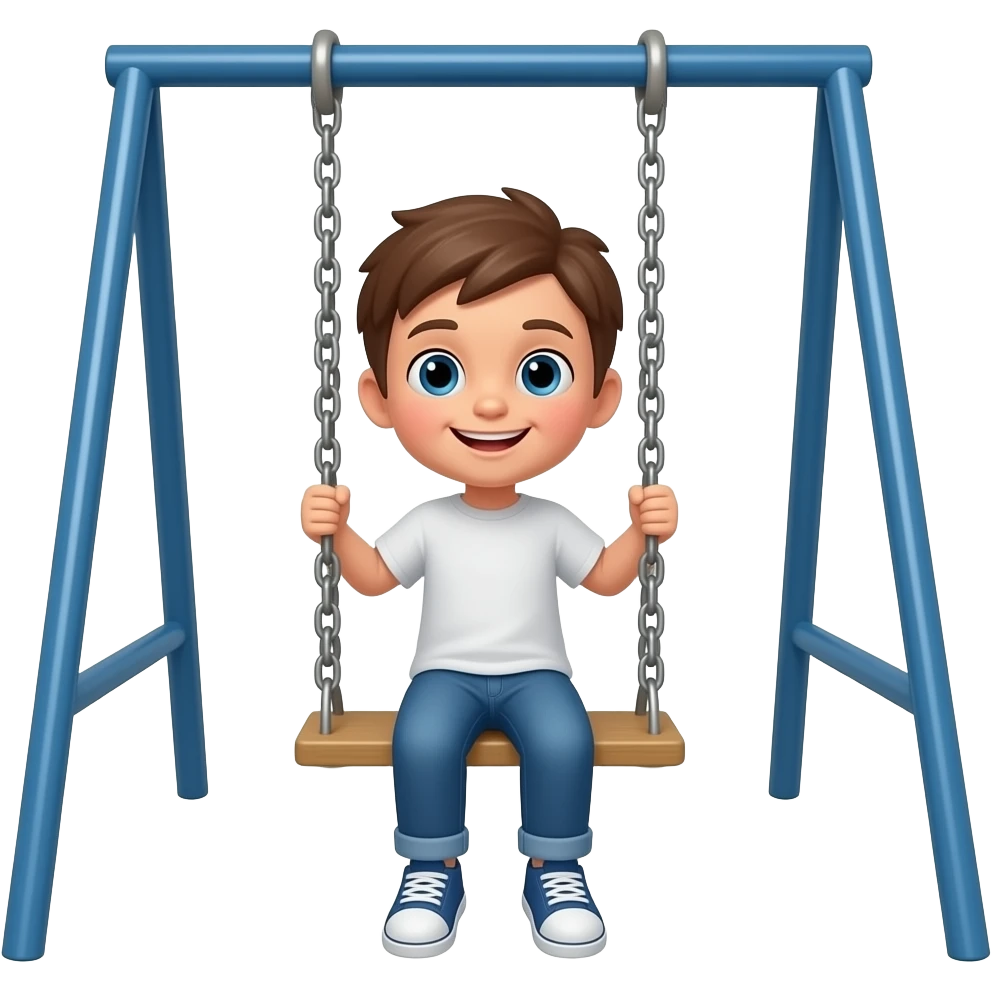 child on swing emoji