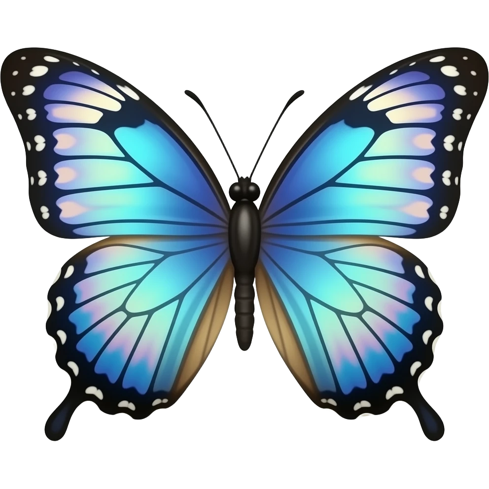 opal butterfly emoji