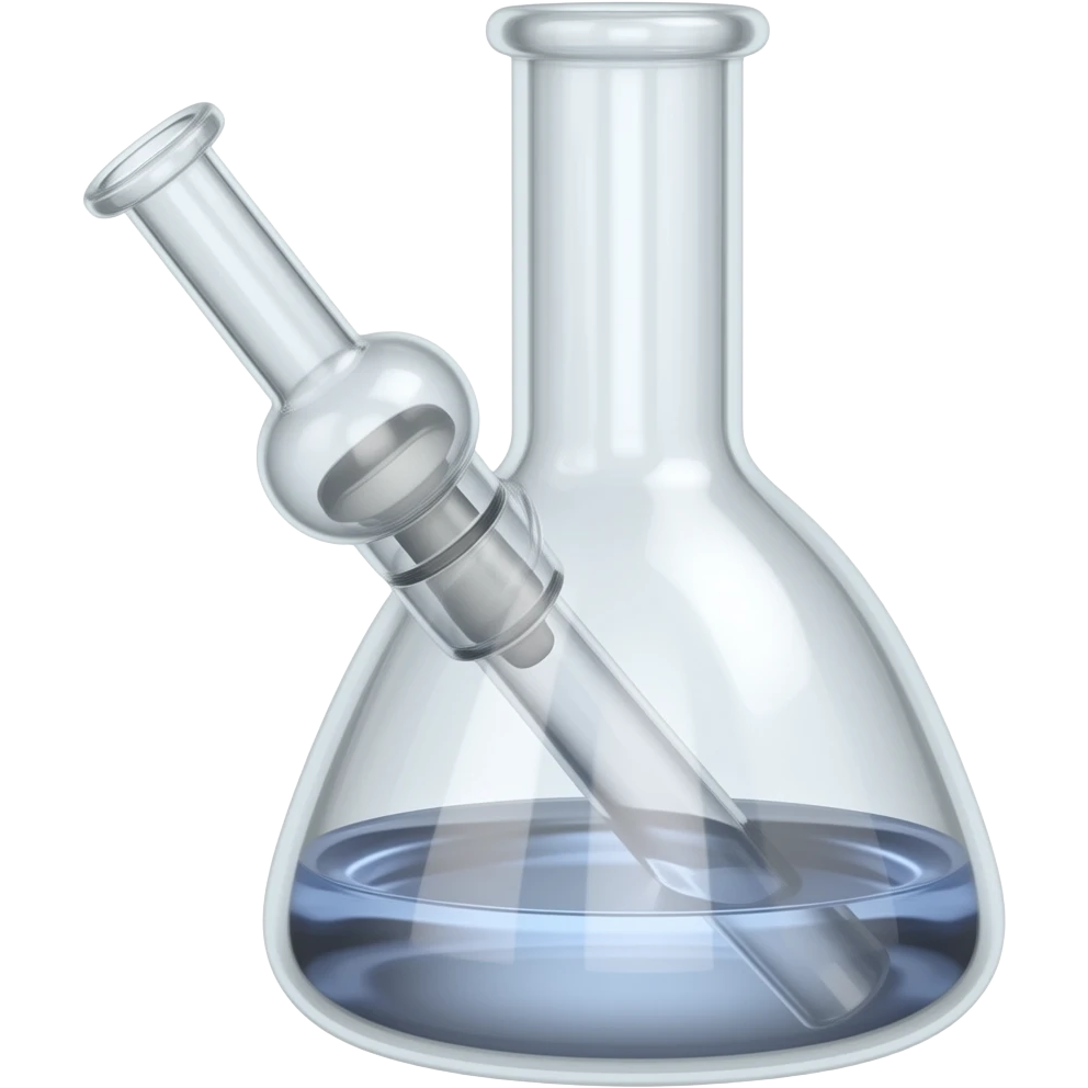 beaker bong with bowl piece ios emoji emoji
