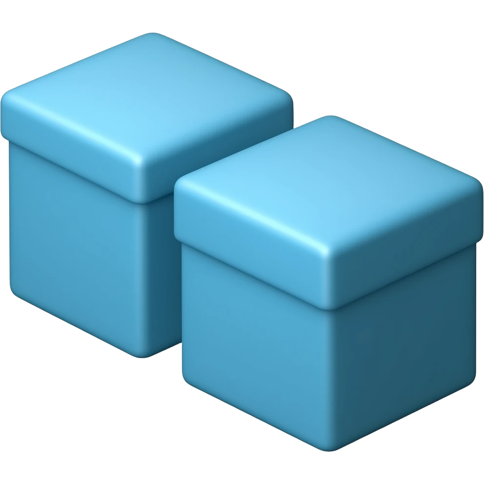 Hai da side by side blue emoji