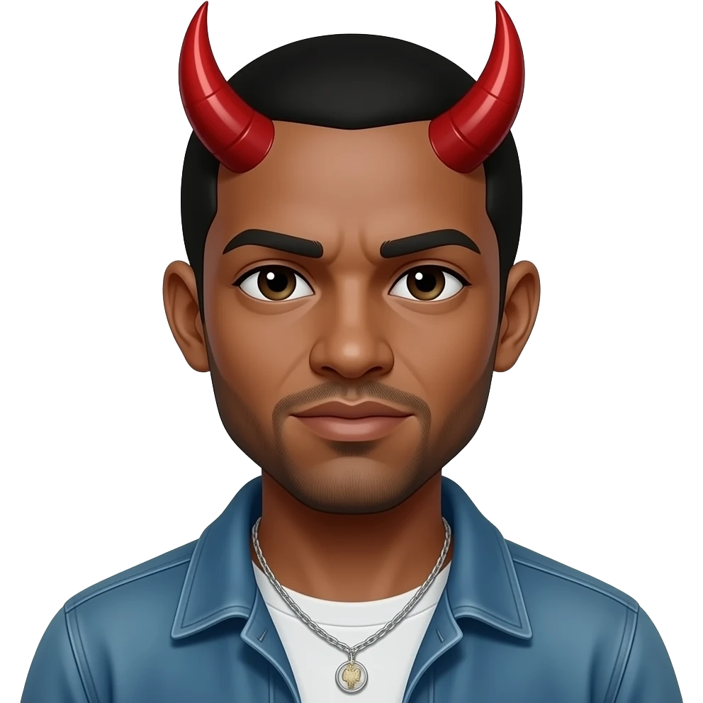 Démon du ghetto dans le quartier emoji