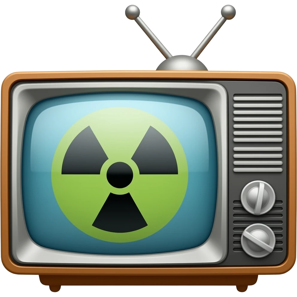 Radioactive TV emoji