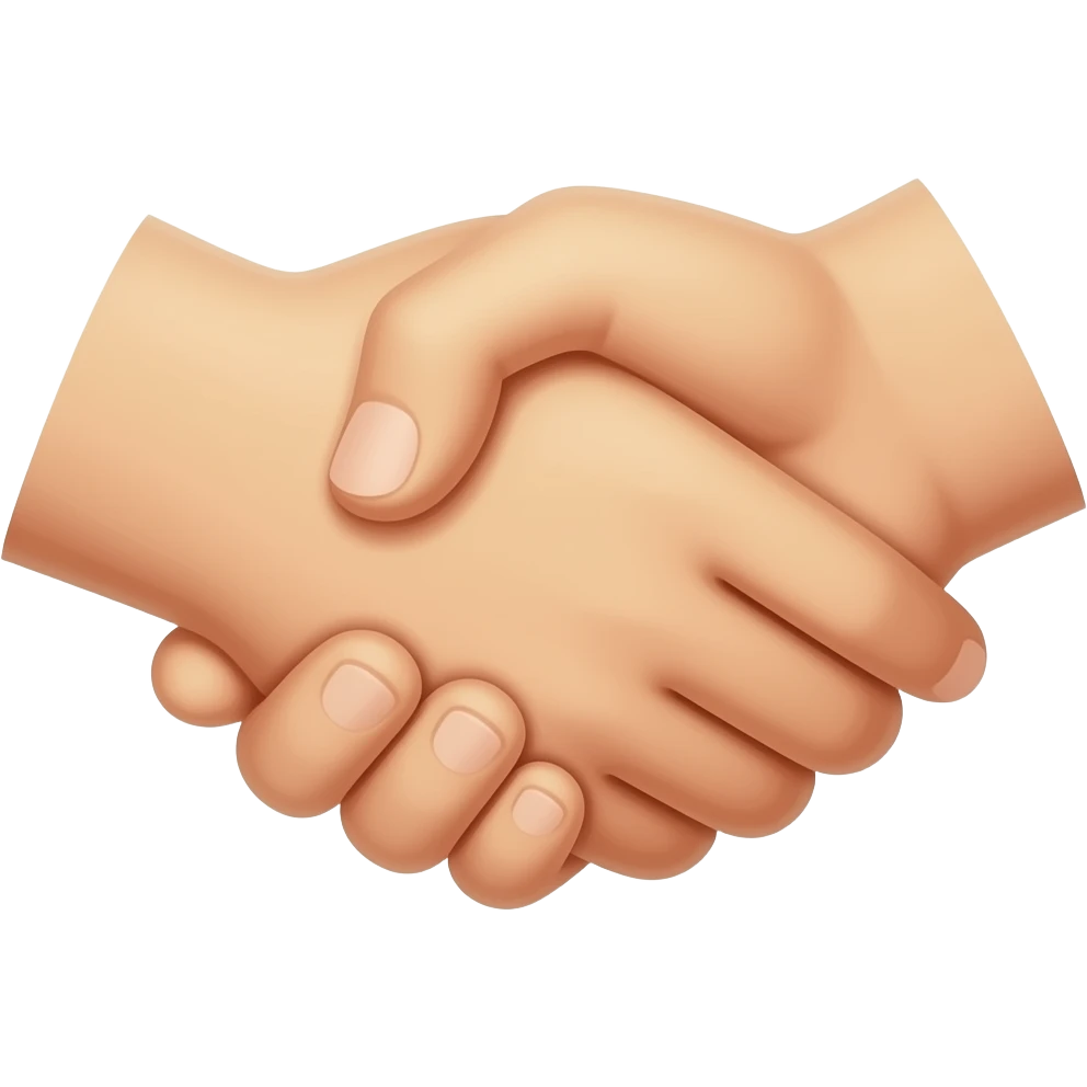 Peace handshakes emoji