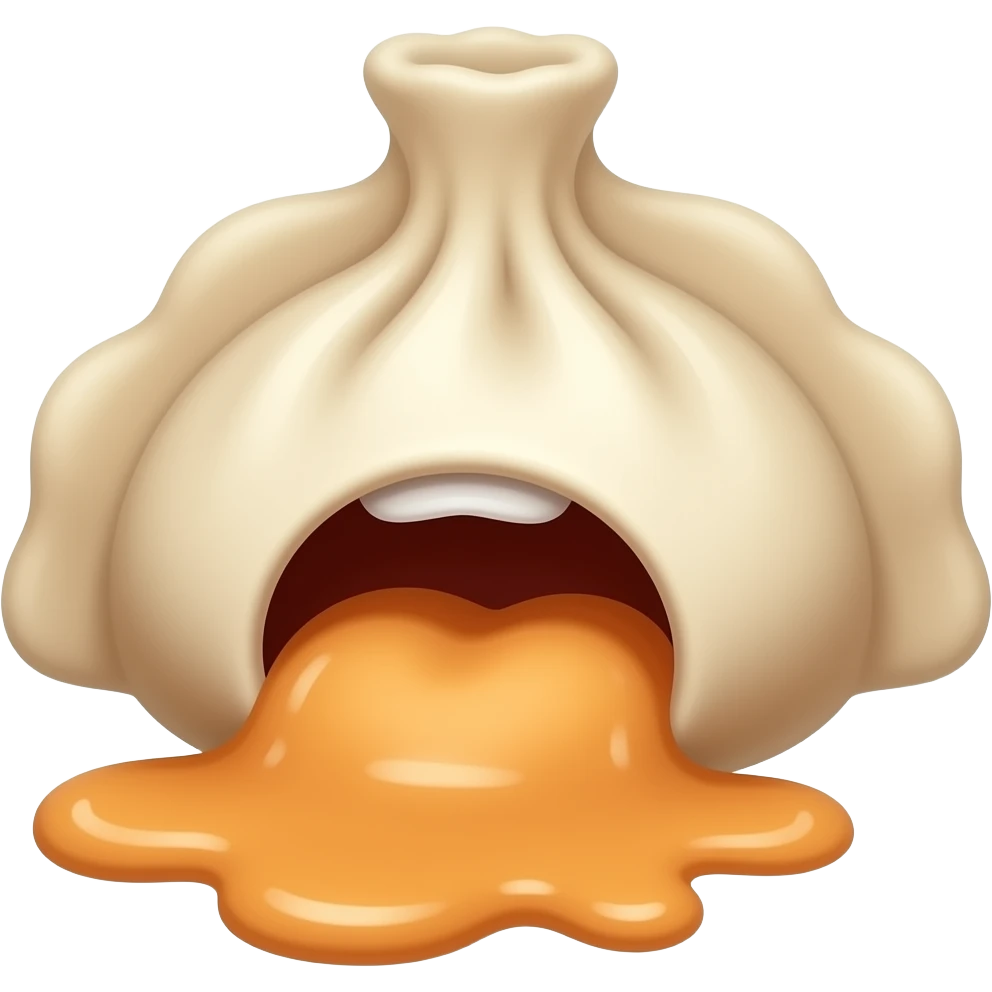 vomiting SQUISHY DUMPLING emoji