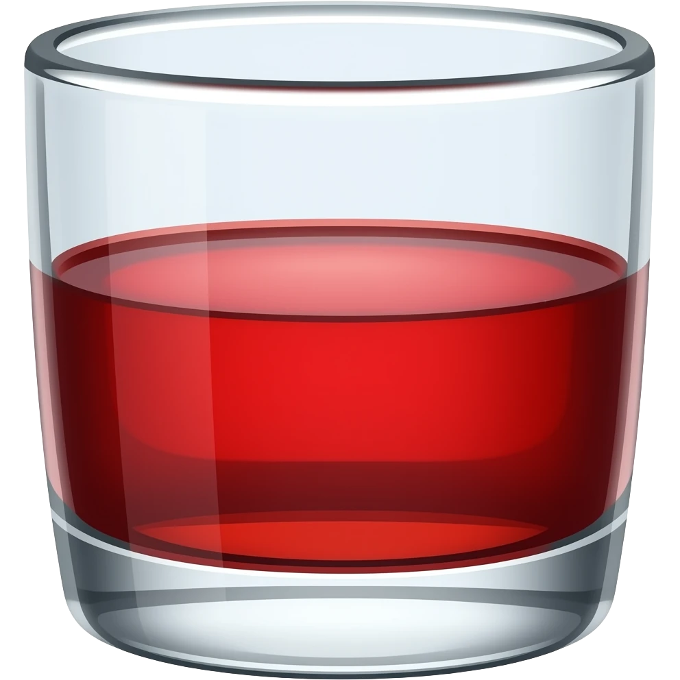 red liquor emoji