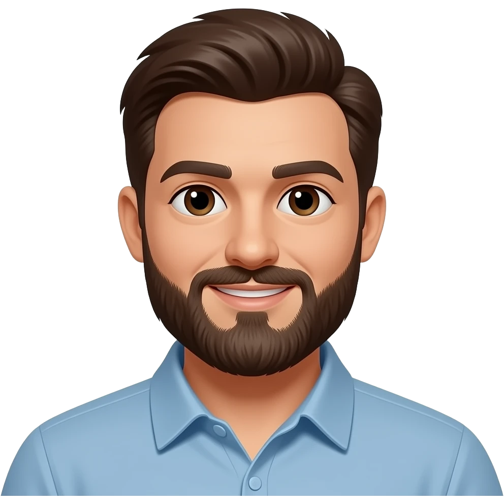 homem com barba emoji