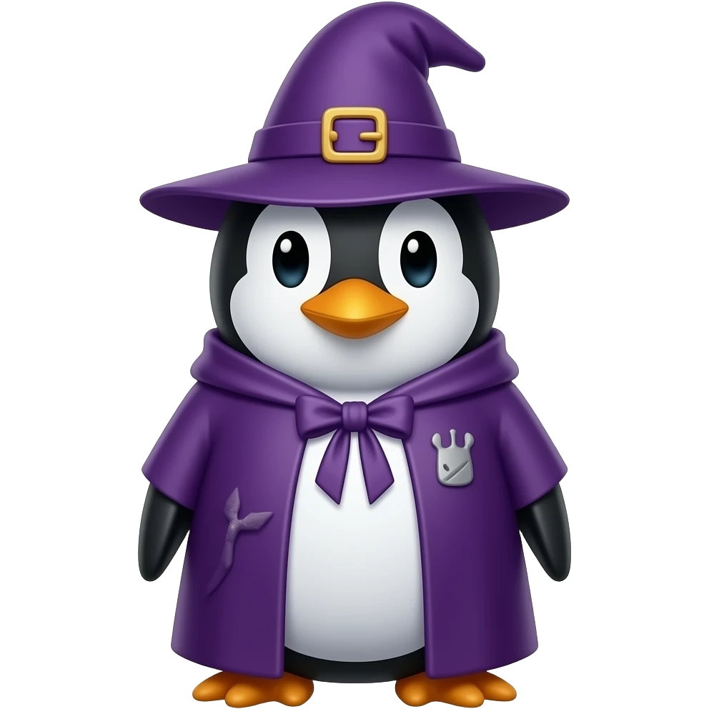 Penguin Wizard emoji