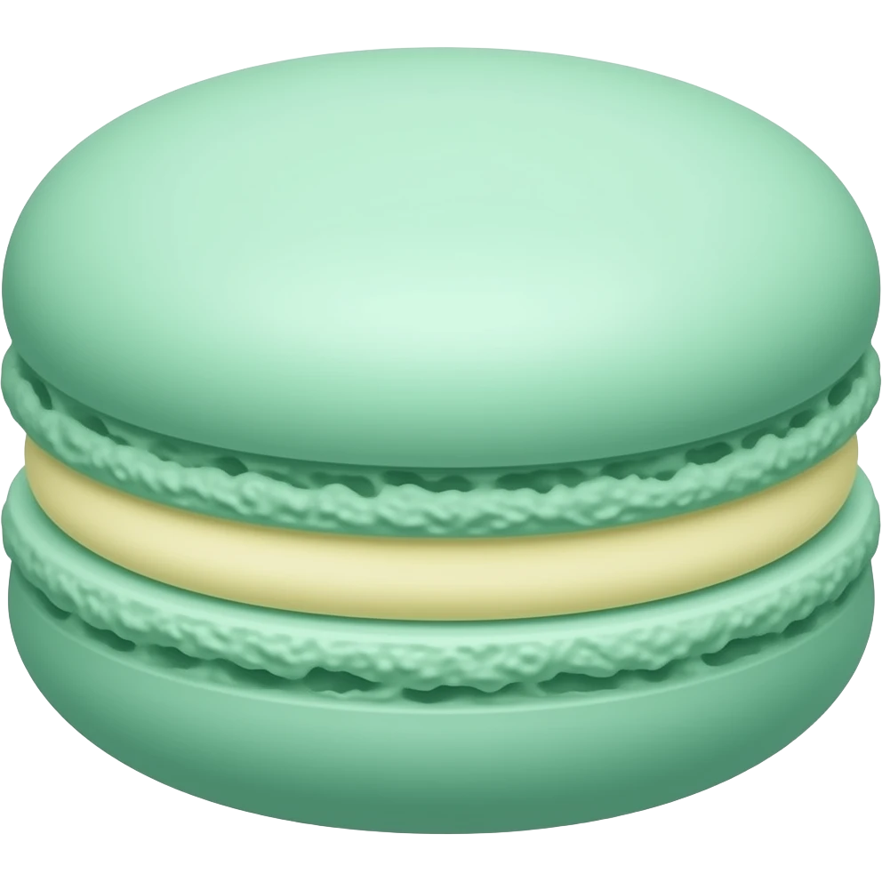 Mint macaron emoji