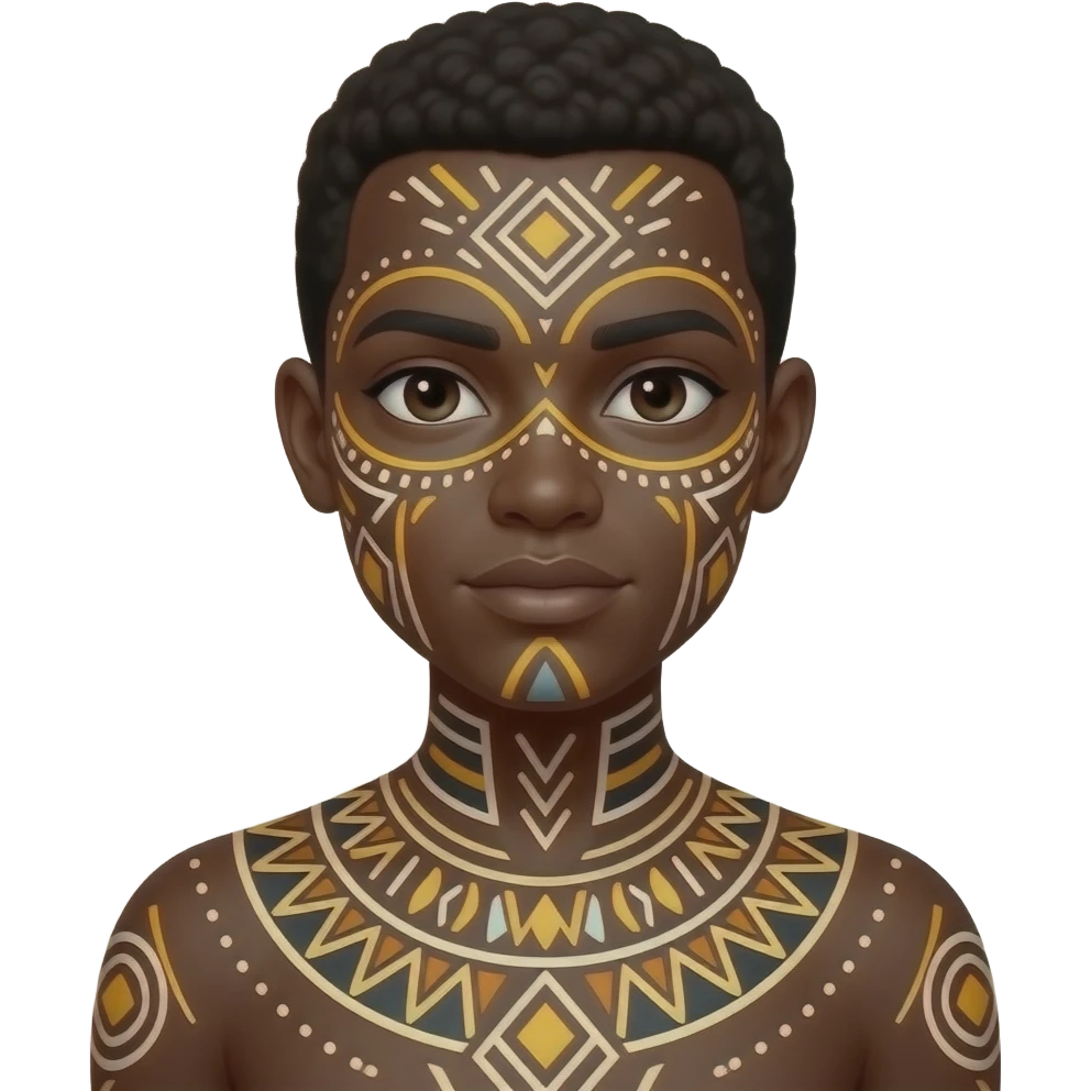 african Body Paint emoji