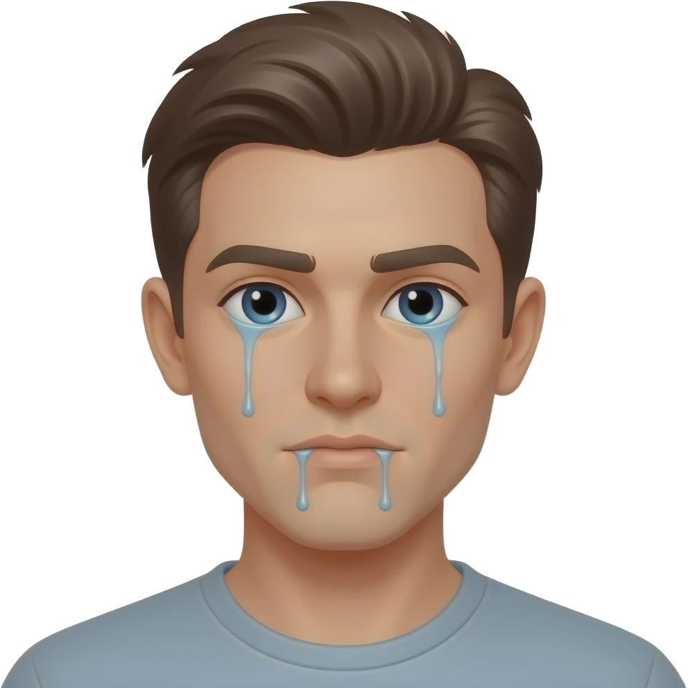 cum dripping from face emoji