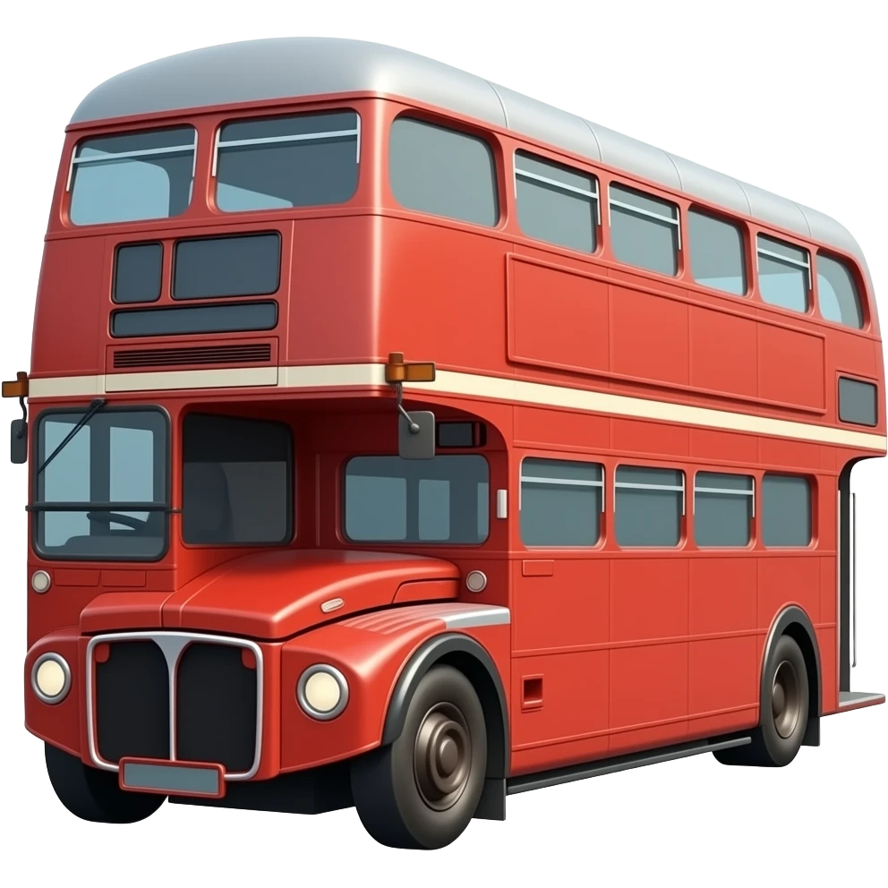 Double decker train emoji