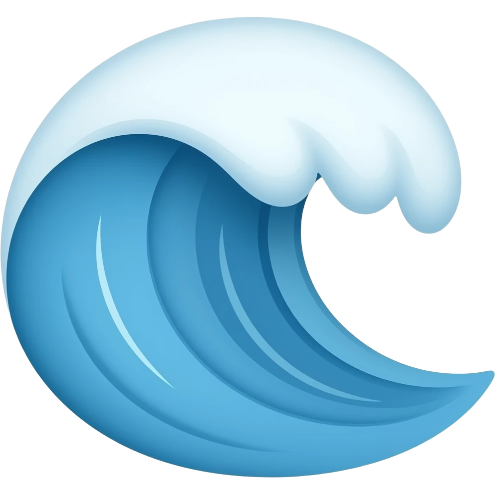 Wave emoji