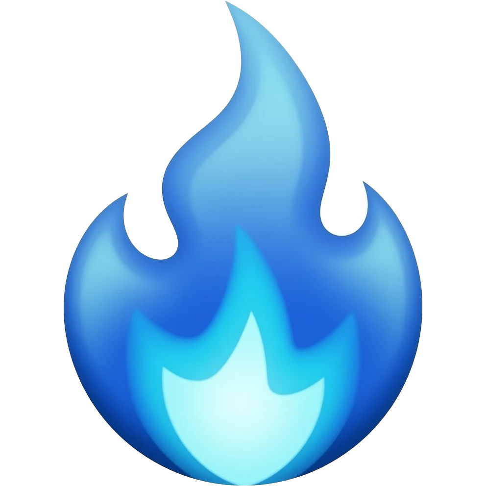 blue Flames emoji
