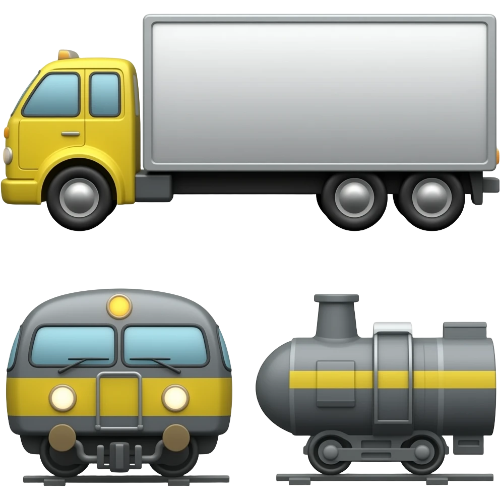🚛🚃 emoji