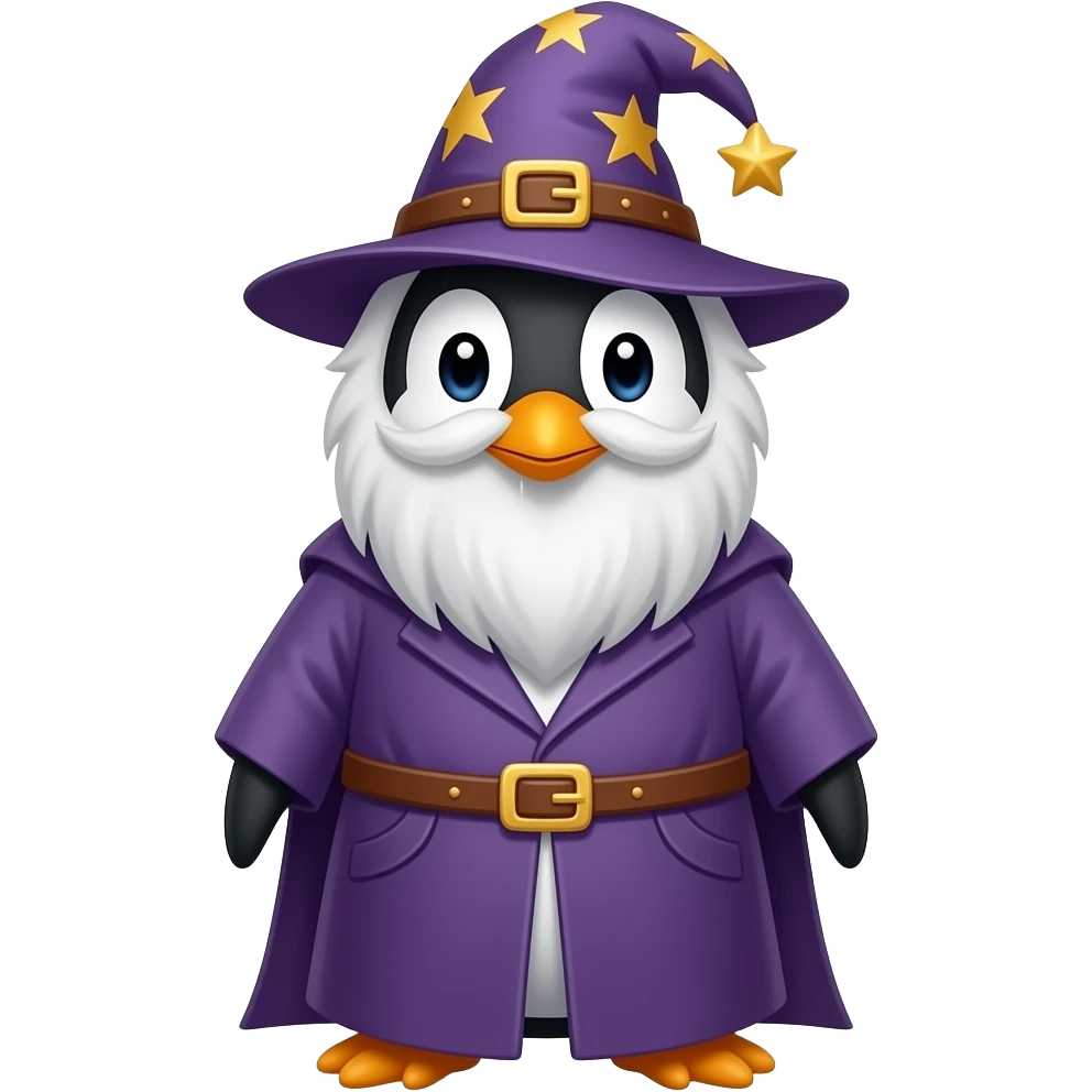 Penguin Wizard emoji