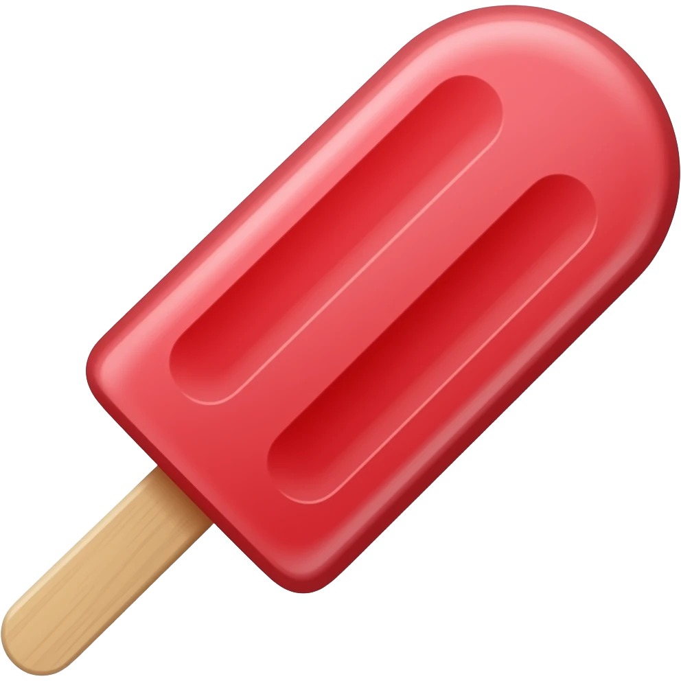 Red skinny  popsicle emoji
