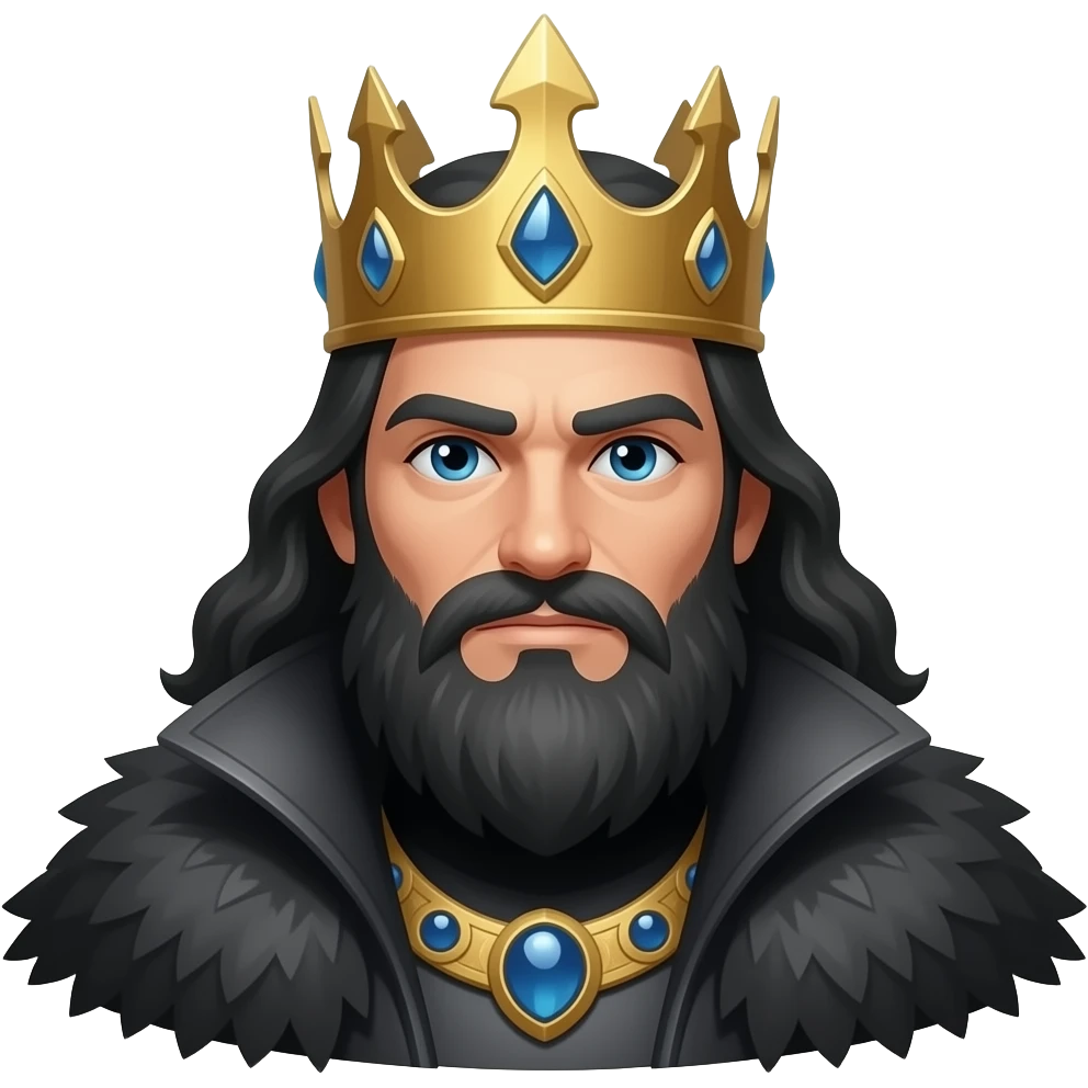 Black shadow king emoji