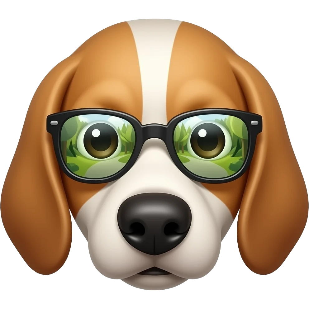 reflexive dog head emoji