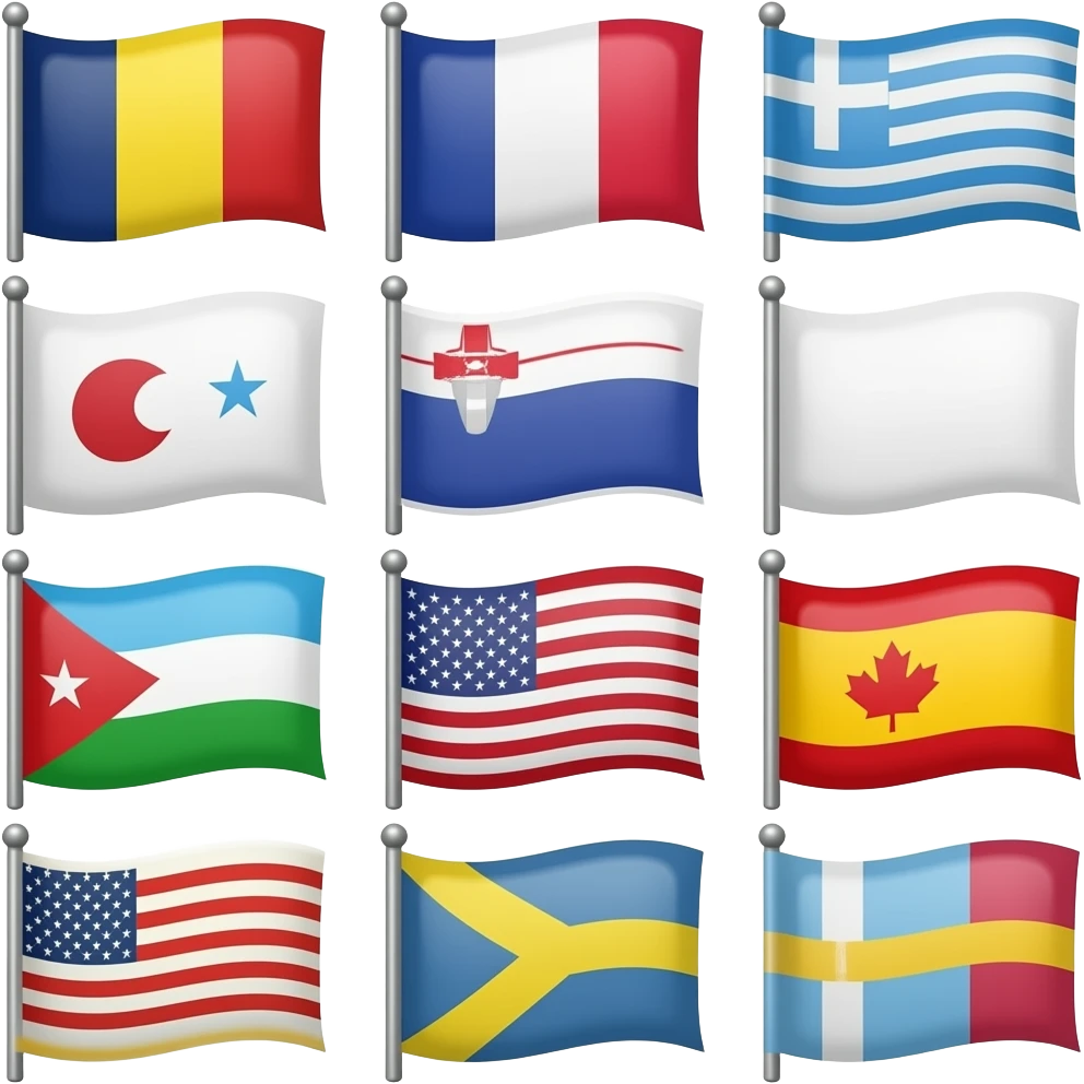 Flag shapes emoji