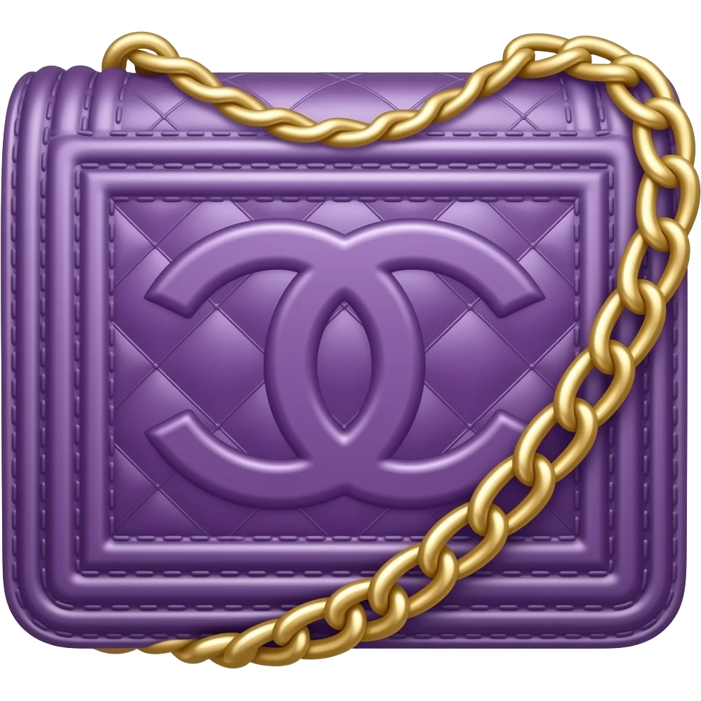 violet chanel bag emoji