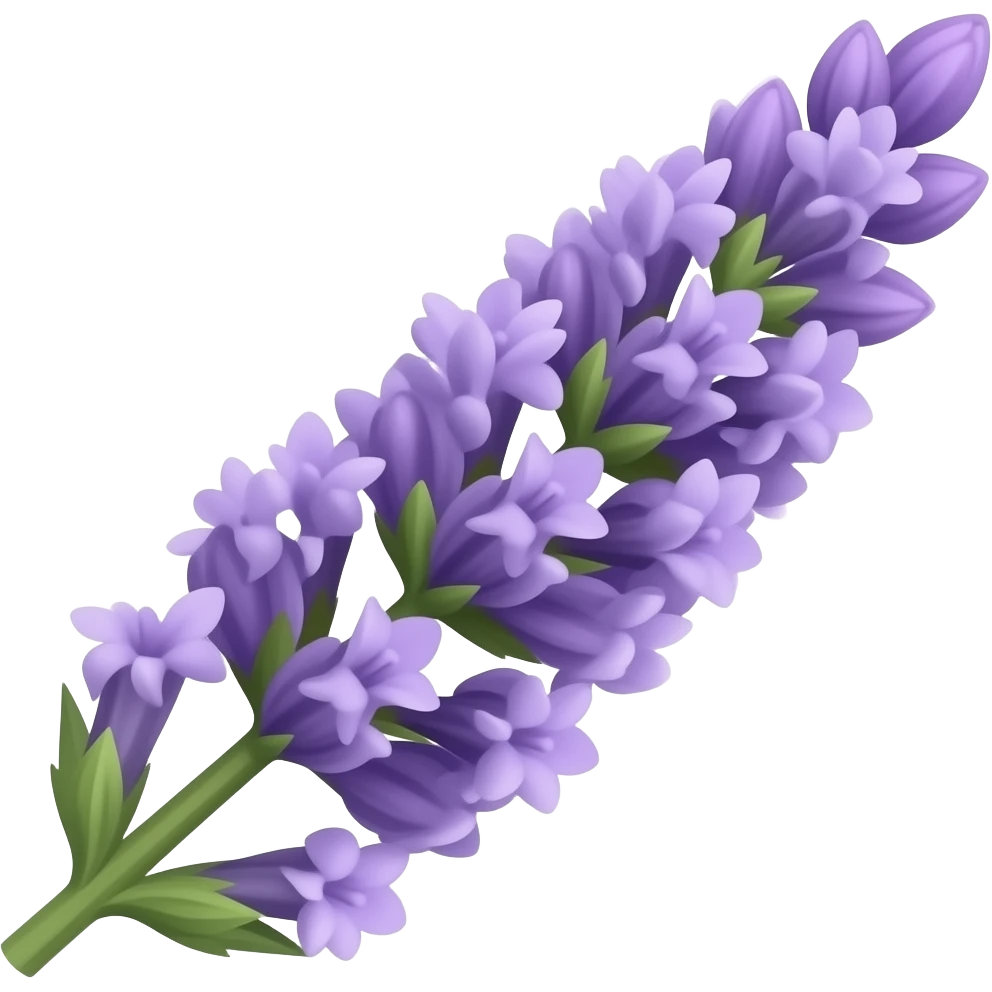 lavendar flower emoji