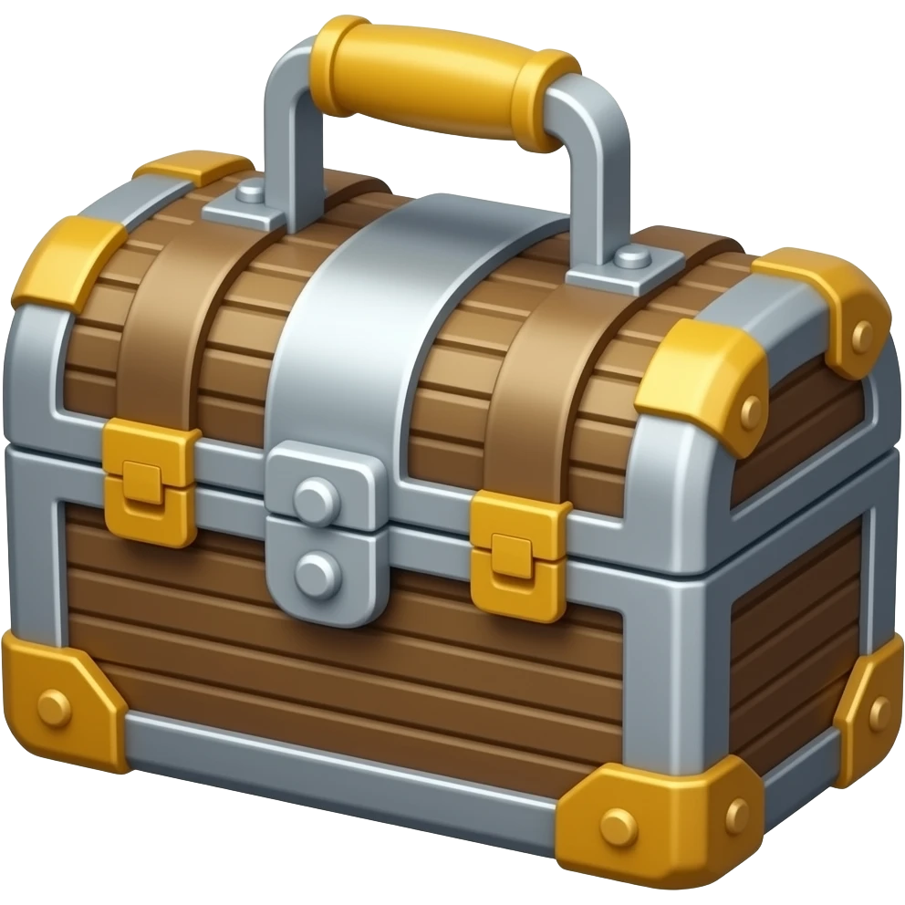 toolbox metallic cartoon style game assert emoji