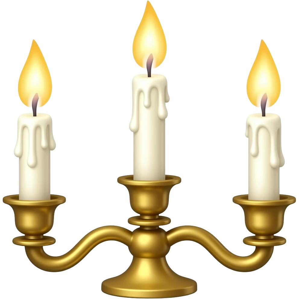 three-branched candlestick emoji