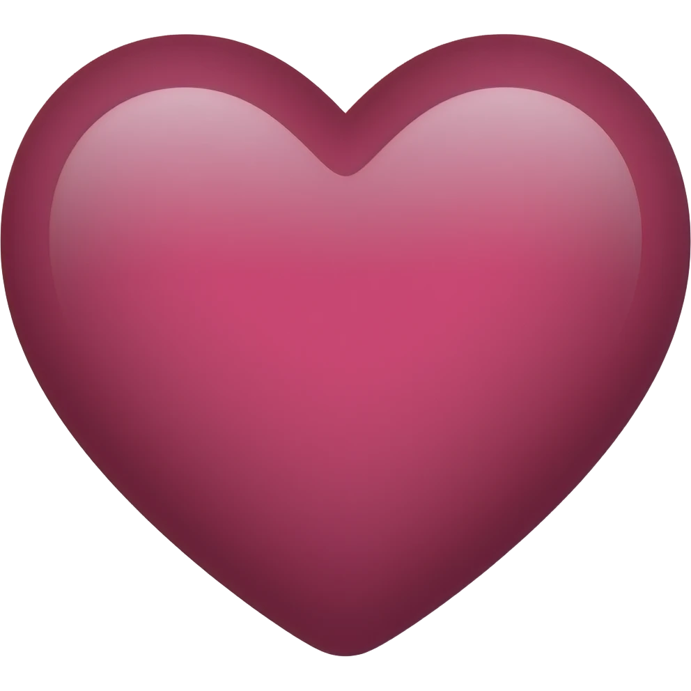 Coração pink escuro emoji