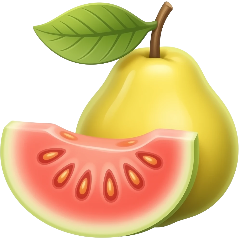 Candied guava emoji