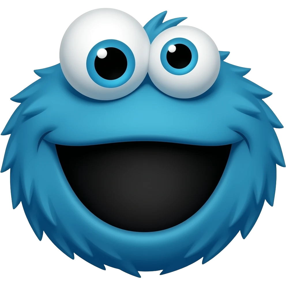 cookie monster emoji