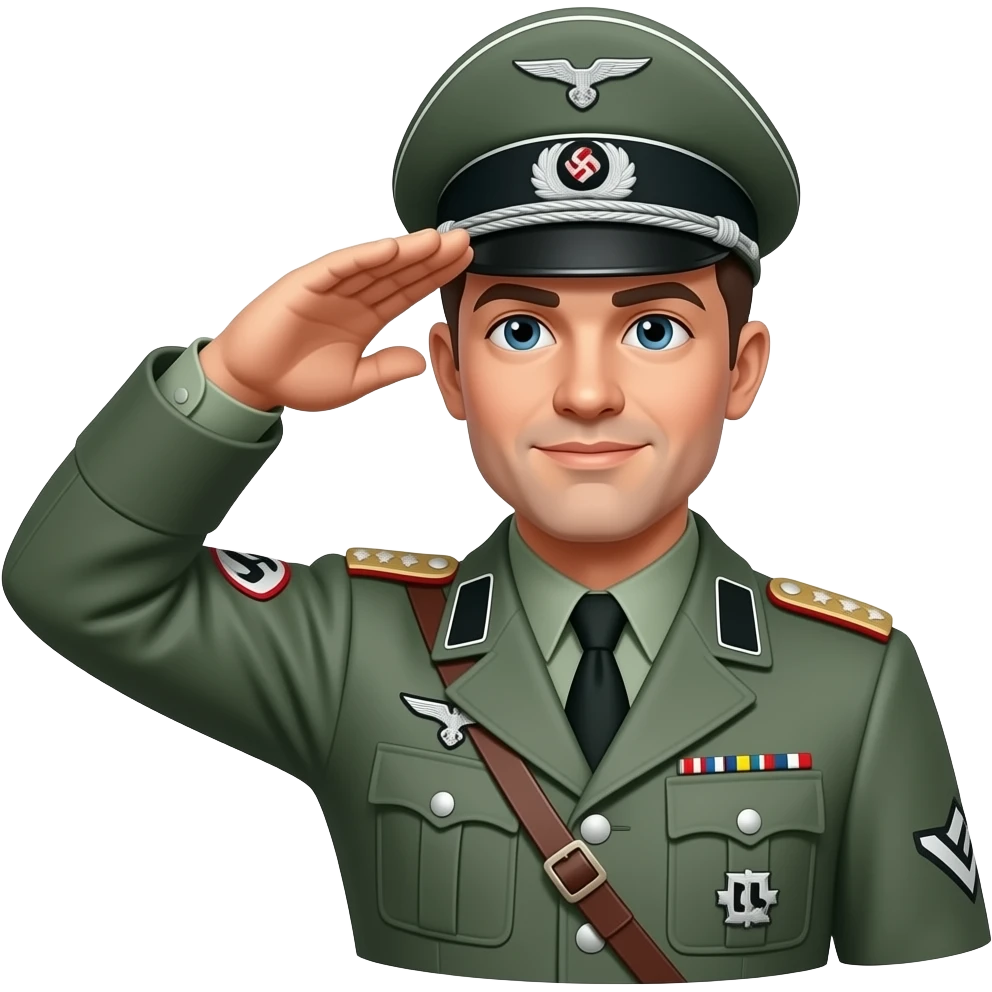 fascist roman salute german army emoji | AI Emoji Generator