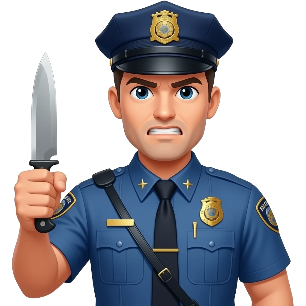 Emoji👮‍♂️🔪 emoji