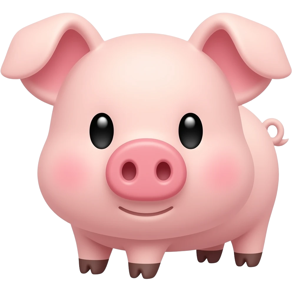with a pig emoji