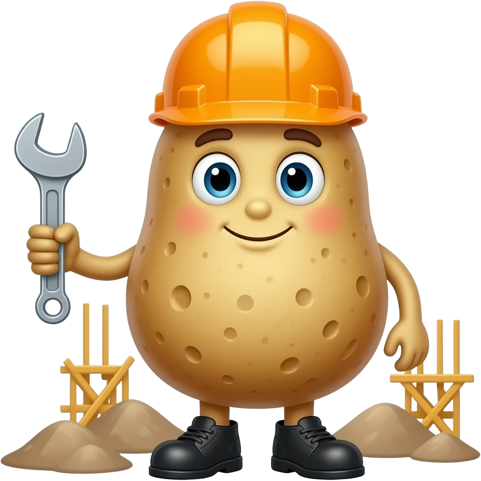 감자가 일하는 이모티콘 emoji