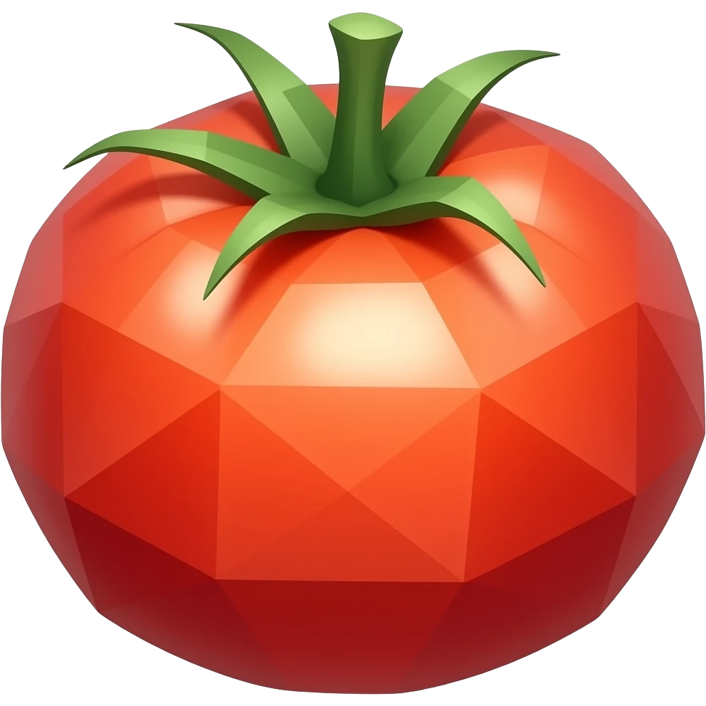polygon tomato emoji
