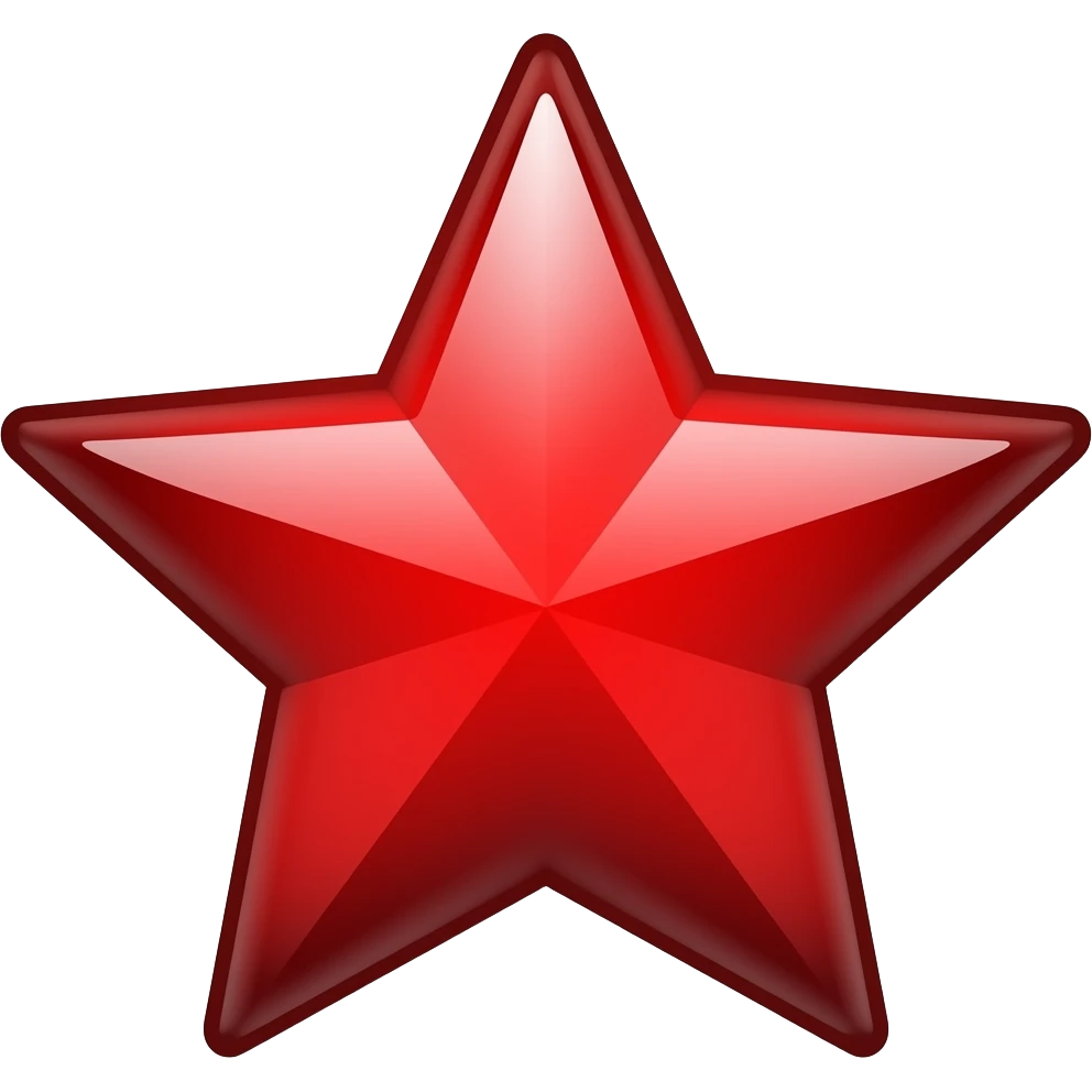 Red Star emoji
