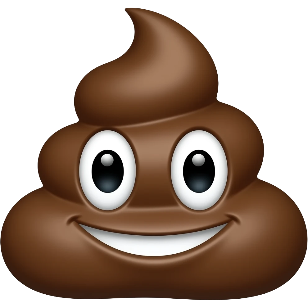 Un gros caca emoji