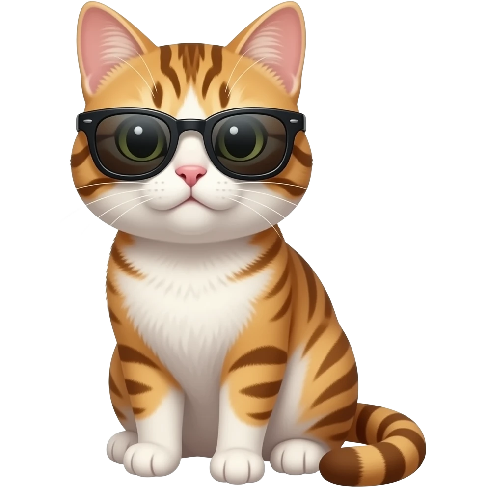 Cat wearing sunglasses emoji