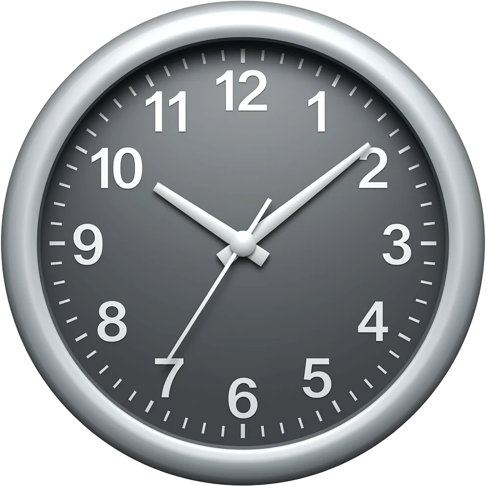 clock time 7 emoji