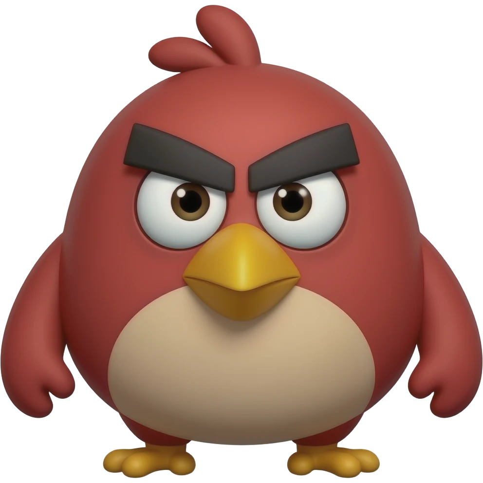 angry bird emoji