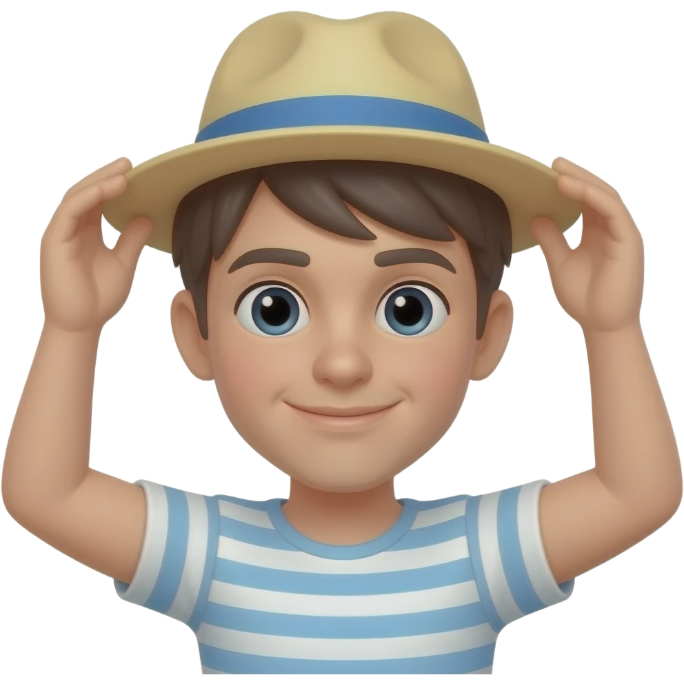I fix my beach hat emoji