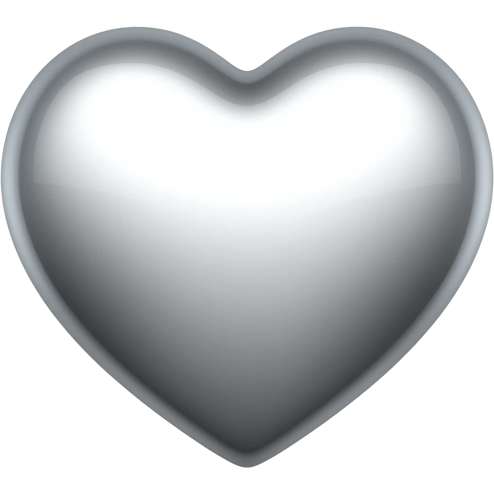 Chrome heart emoji